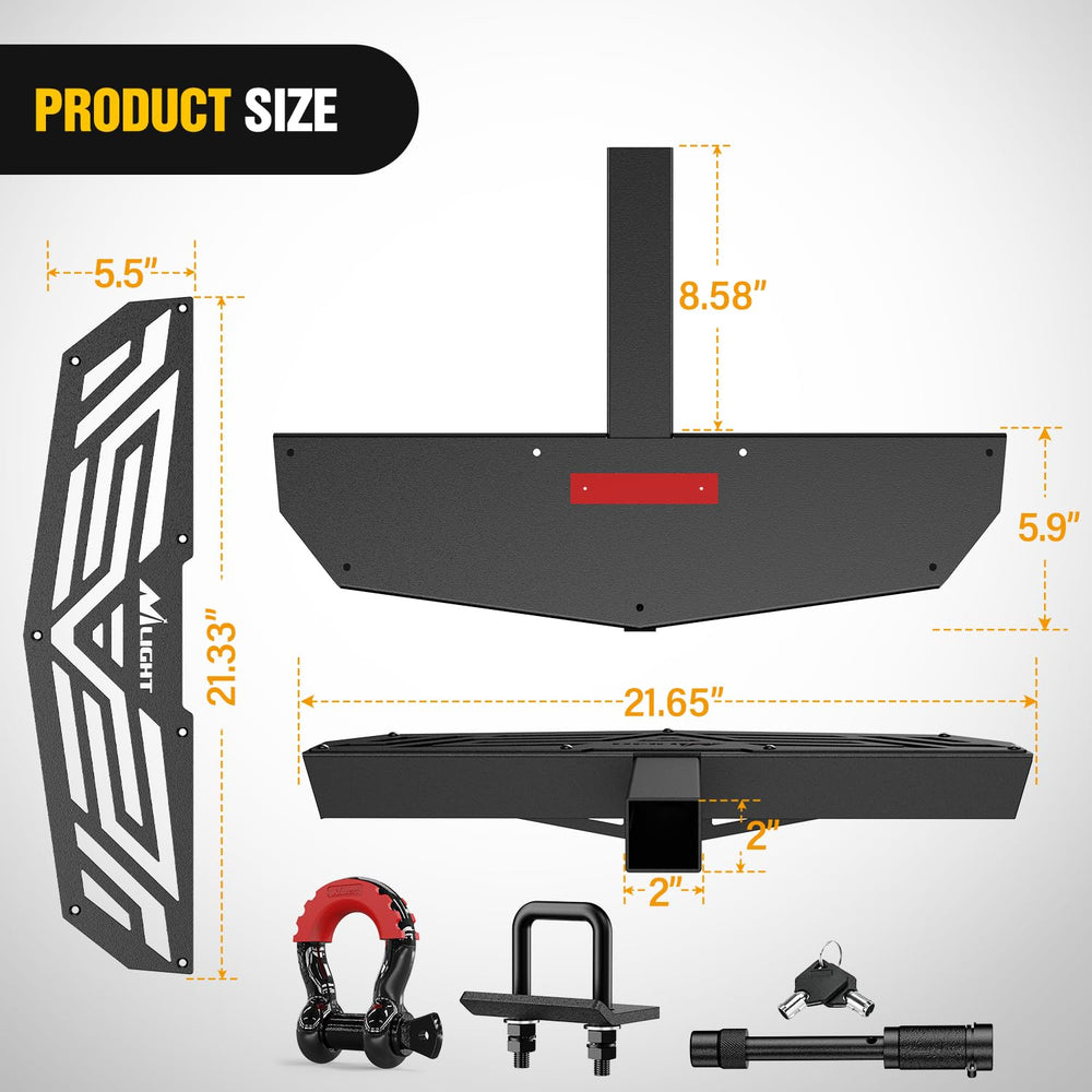 Nilight anti-slip surface provides secure footing on wet or uneven ground.
