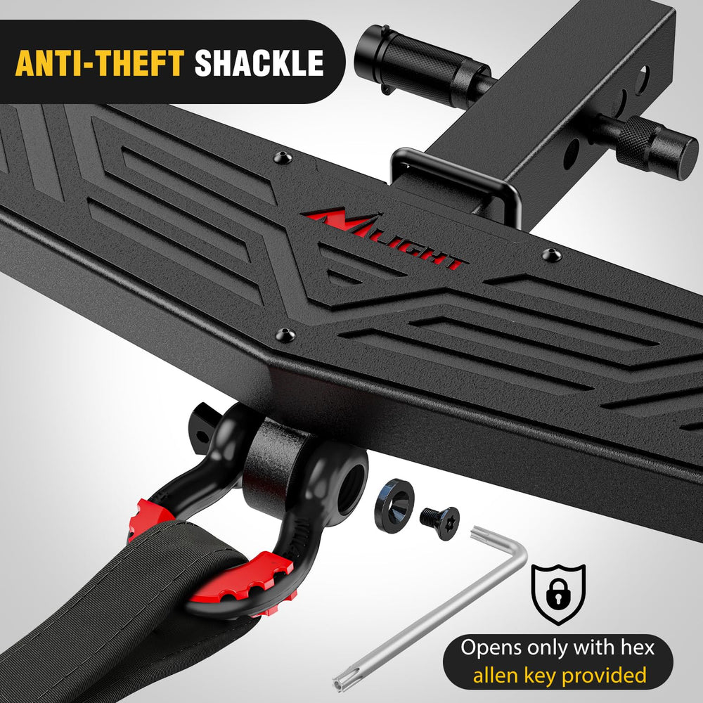 Nilight rugged steel with black coating resists rust and weathering.