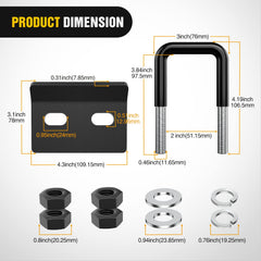 Nilight hitch tightener anti-rattle keeps connections quiet and secure on the road