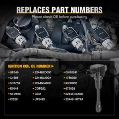 Nilight ignition coil pack contents — complete 4-pack ready for replacement and quick maintenance.