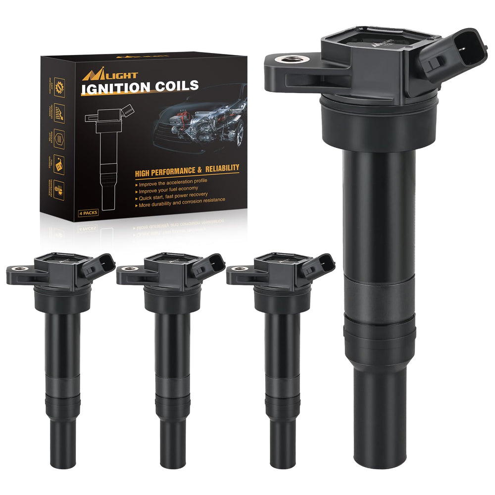 Nilight UF651 ignition coils 4-pack front view for Hyundai and Kia replacement