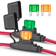 Nilight inline Maxi fuse holder 12V for rugged automotive protection.