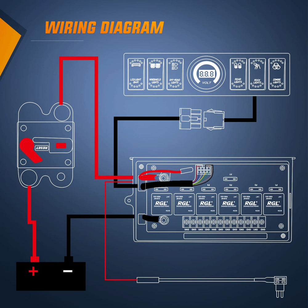Nilight installation tools included for easy setup