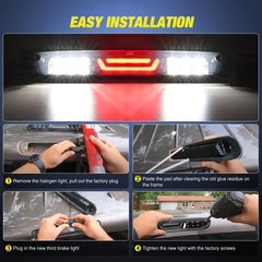 Nilight IP67 waterproof brake light resists rain and snow