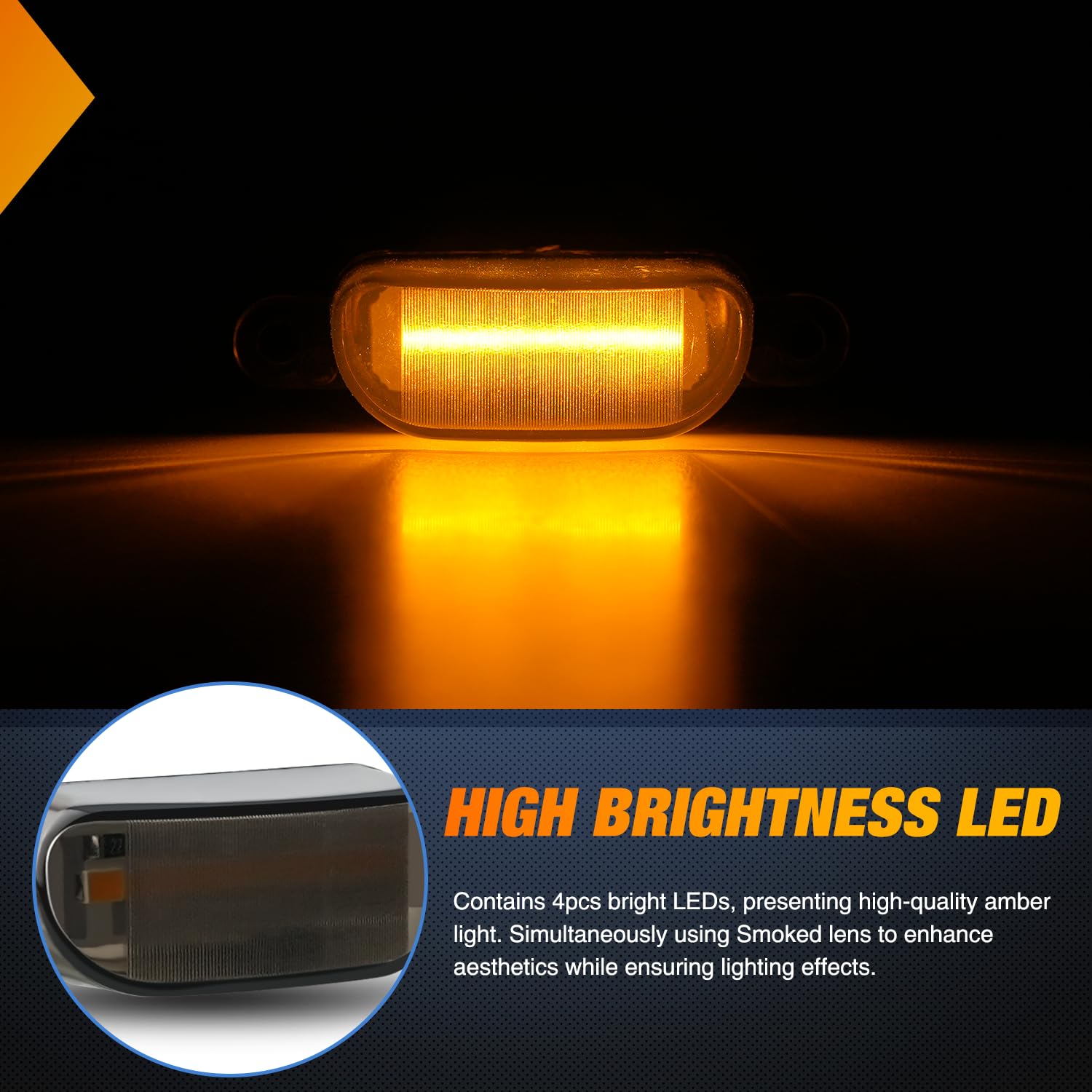 Nilight IP67 waterproof marker light sealed for moisture resistance and reliability