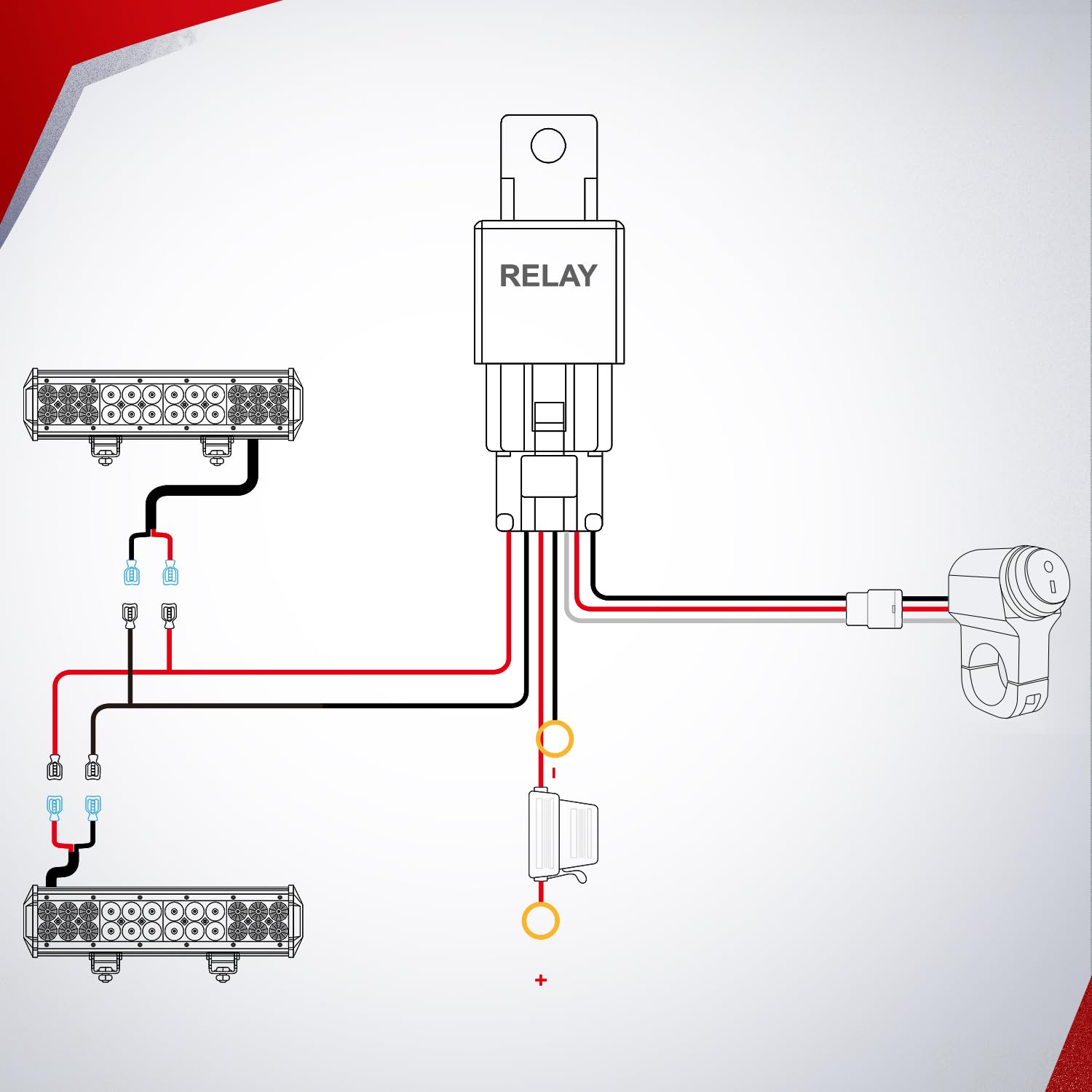 Nilight IP67 rating ensures waterproof performance in rain