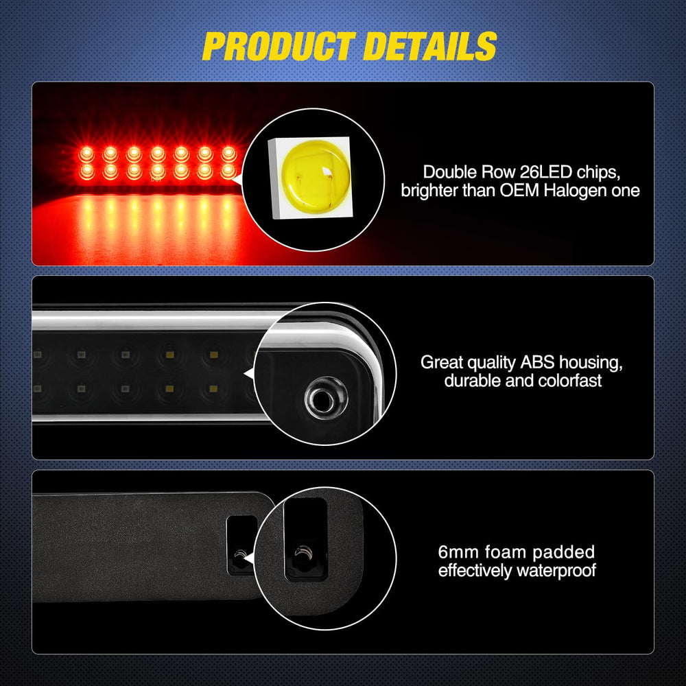Nilight IP67 waterproof seal back view demonstrates robust weatherproofing