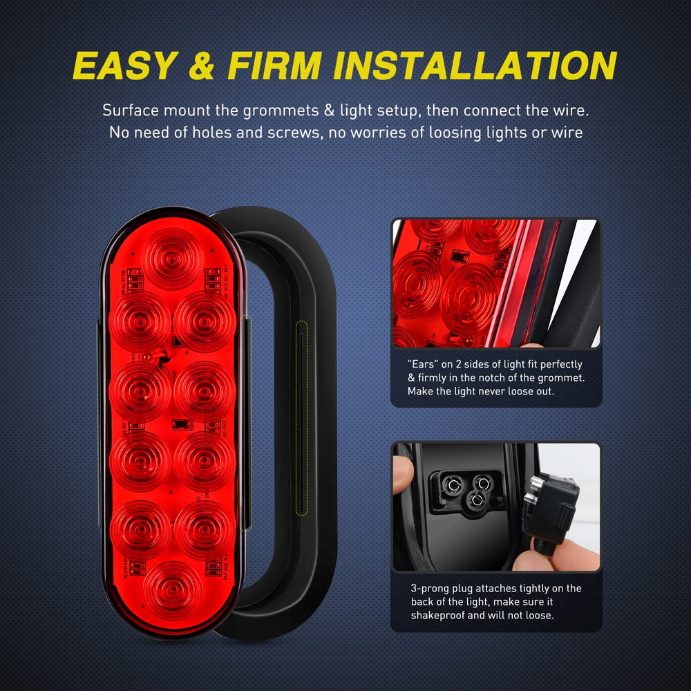 Nilight IP67 waterproof trailer light withstands rain and dust.