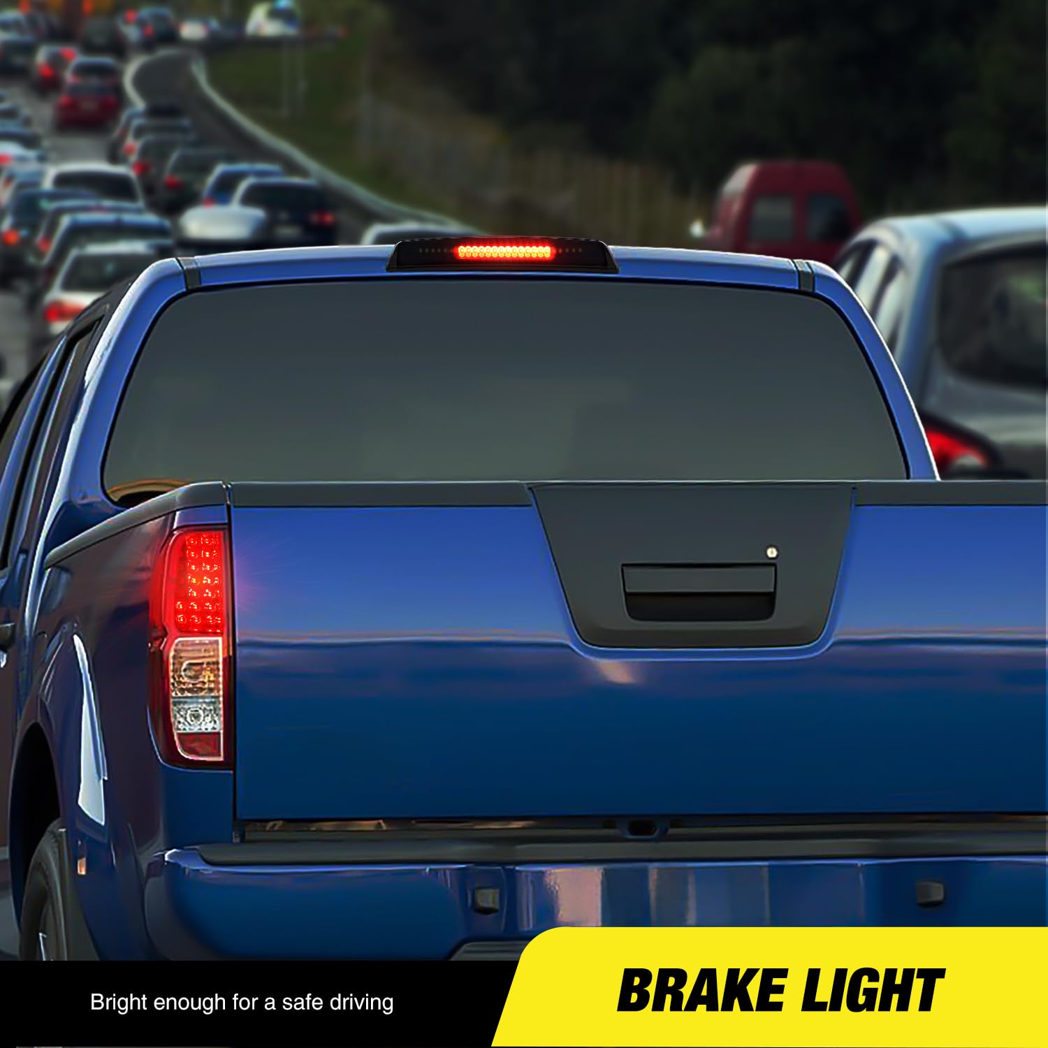 Nilight IP67 waterproof gradient brake light withstands rain and snow.