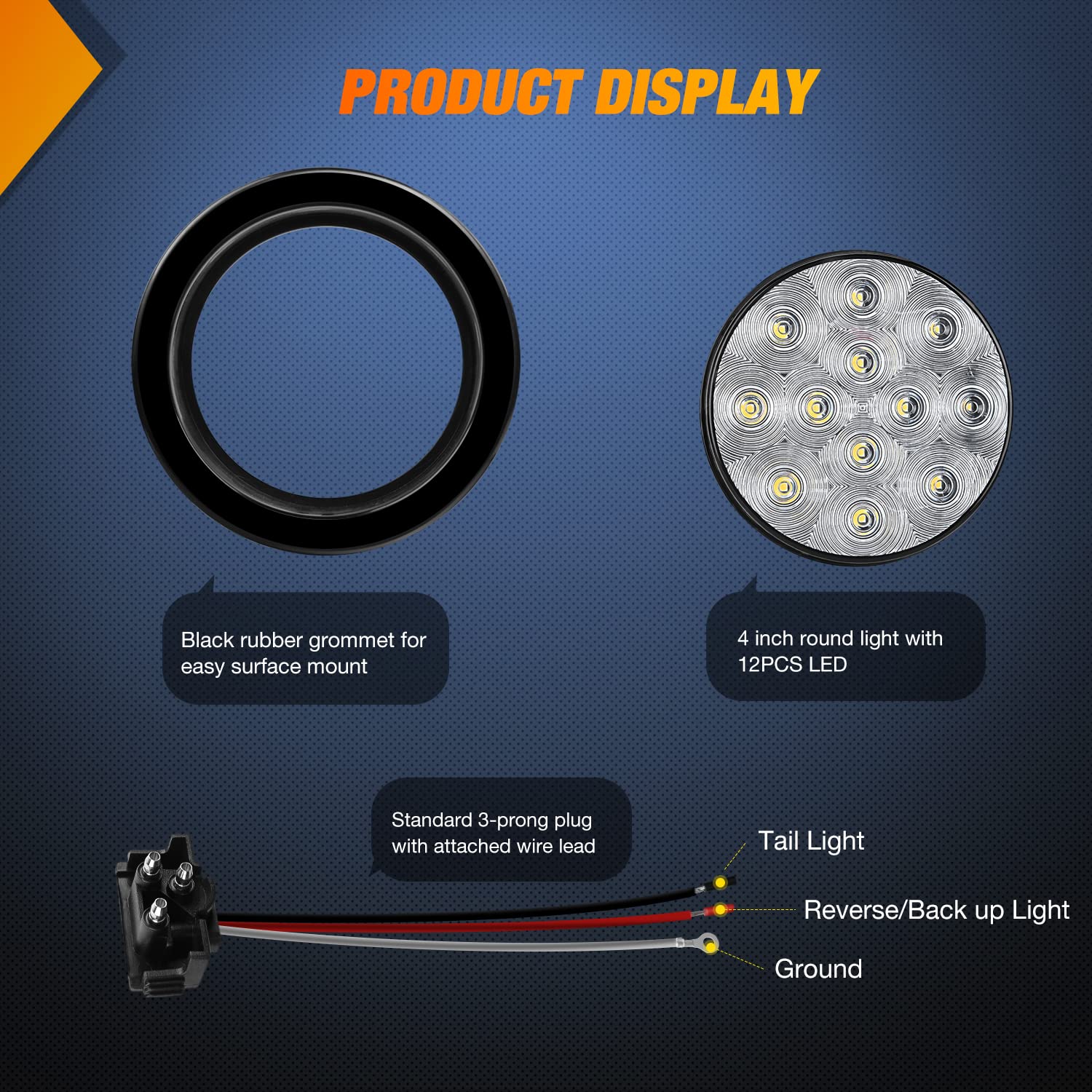 Nilight IP67 waterproof trailer light withstands harsh weather