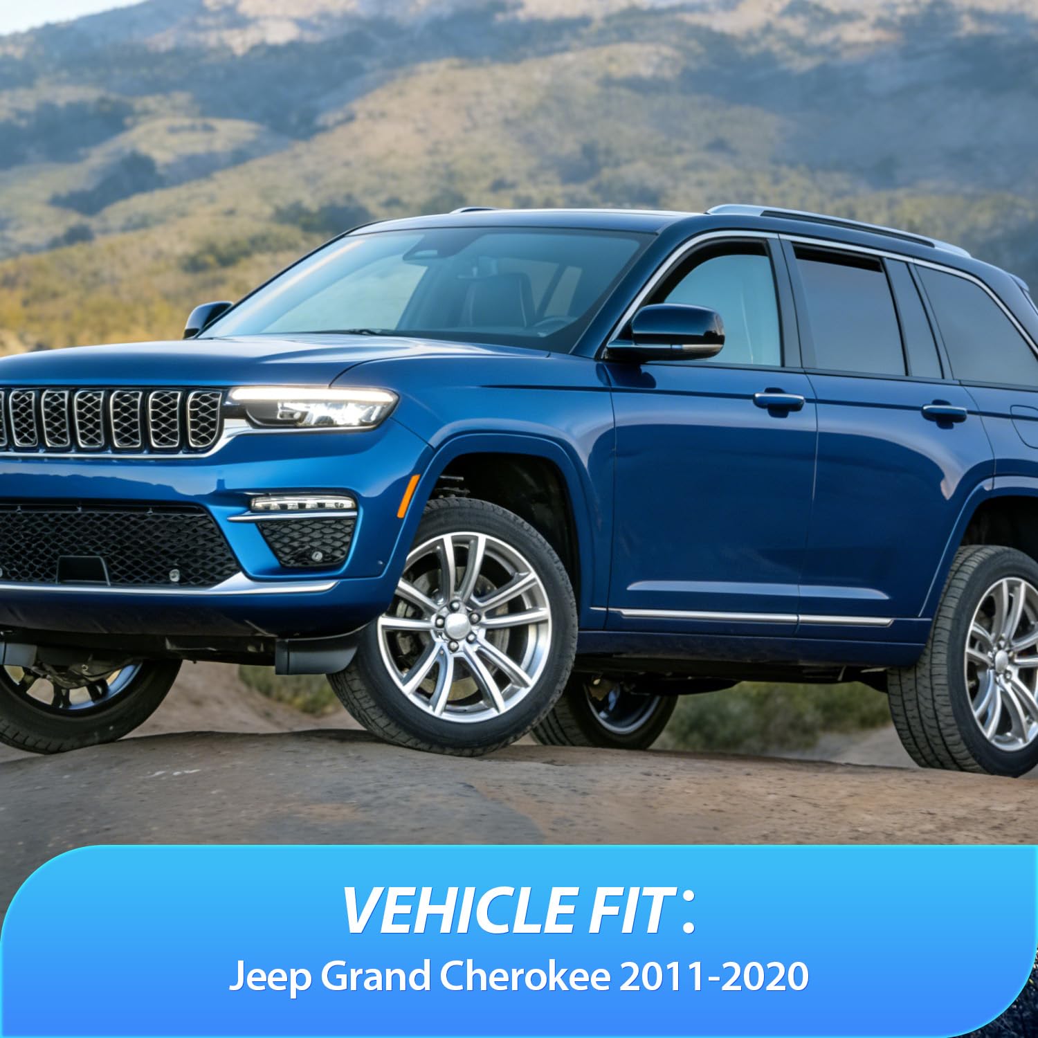 4-piece Nilight rain guard kit for Jeep Grand Cherokee