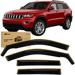 Nilight vent window visor on Jeep Grand Cherokee front left for cabin comfort