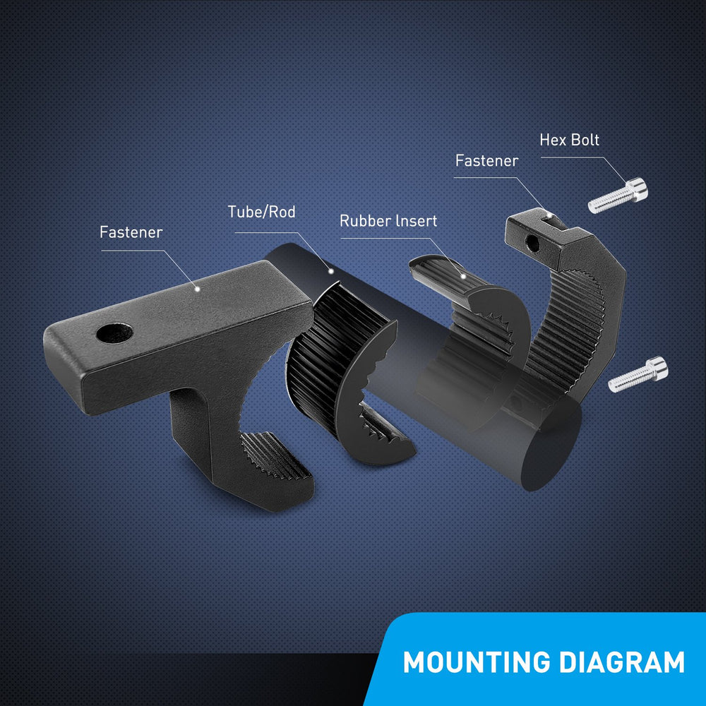 Nilight kit includes brackets and wiring for quick installation