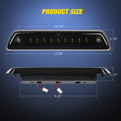 Nilight 18-LED assembly closeup showing bright brake and cargo illumination