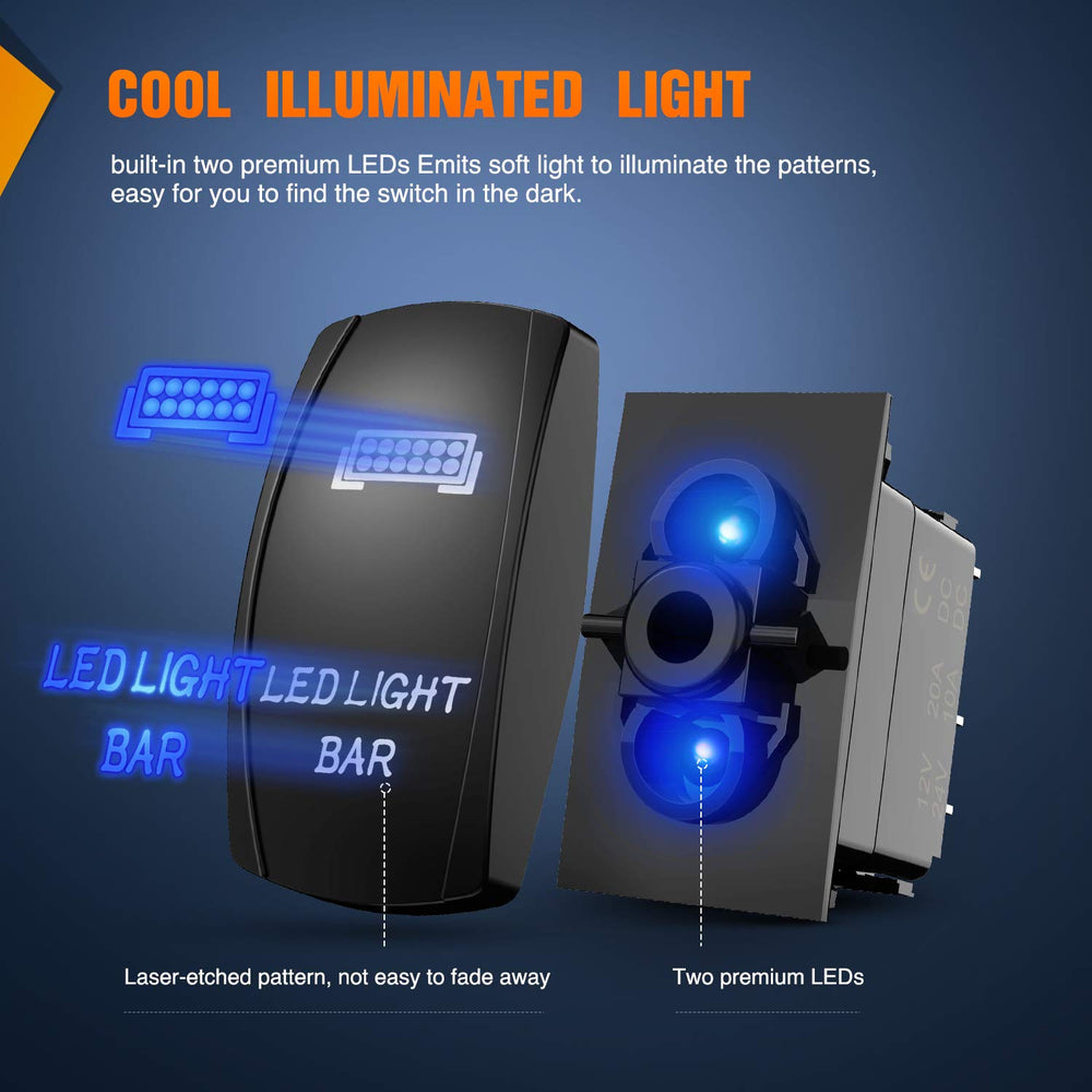 Nilight 12V-compatible lights suited for jeeps ATVs and more