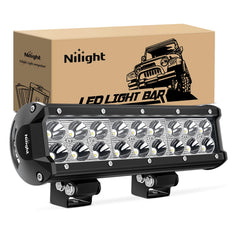 Nilight 9-inch LED light bar front spot beam for extended night visibility