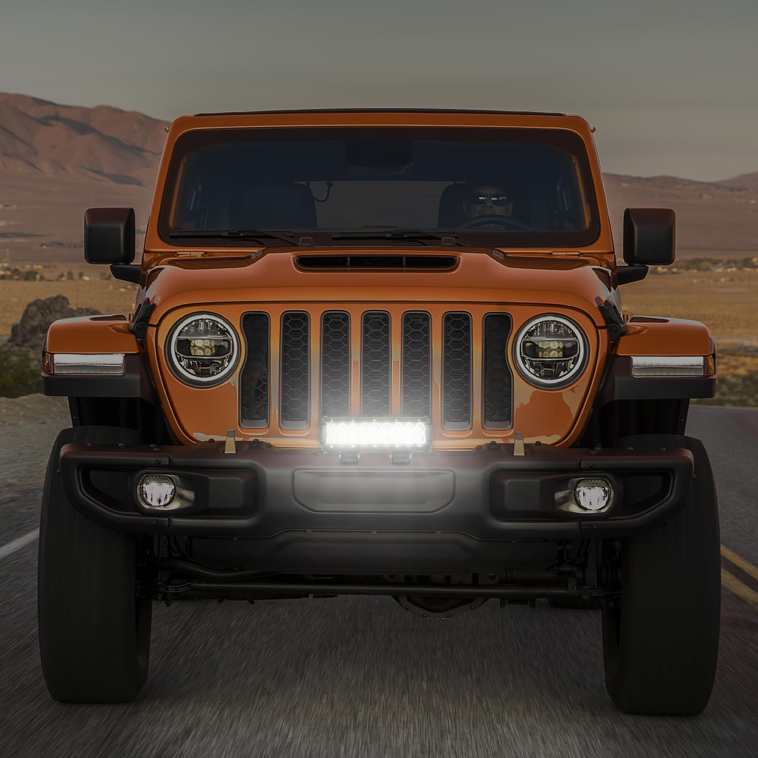 Nilight 9-inch LED light bar includes mounting brackets for quick installation