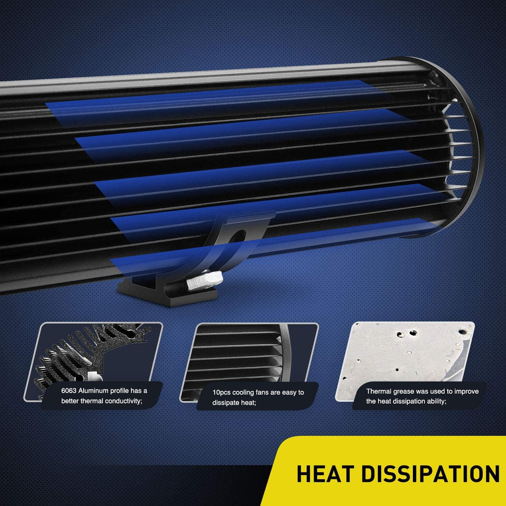 Nilight combo beam delivers versatile lighting for night driving.