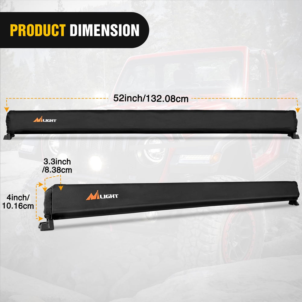 Nilight universal-fit cover wrapped around curved light bars