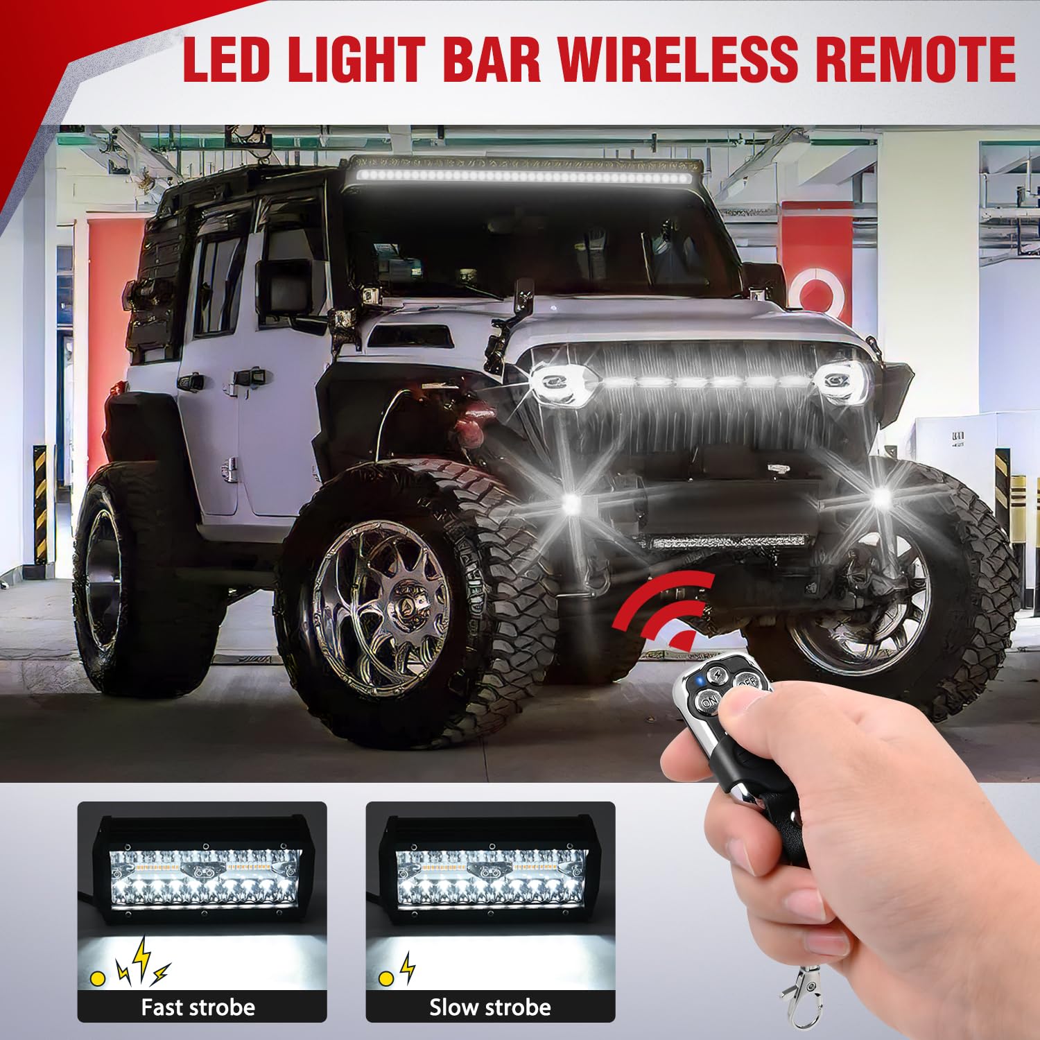 Nilight dual-output wiring harness enabling two LED bars from a single setup.