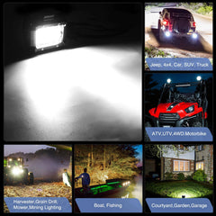 Nilight LED Light Pods 4-inch IP67 waterproof housing withstands rain and dust