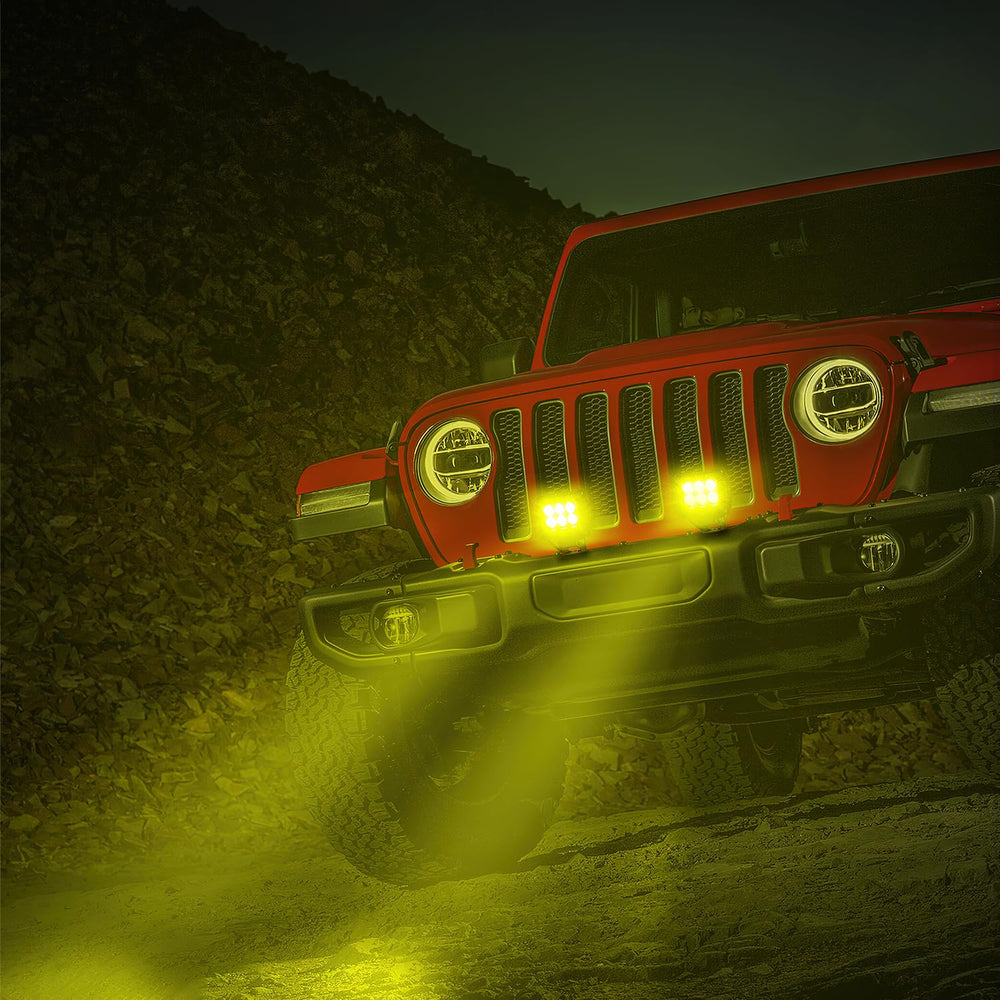 Two-pack includes mounting brackets for quick installation on multiple vehicles.