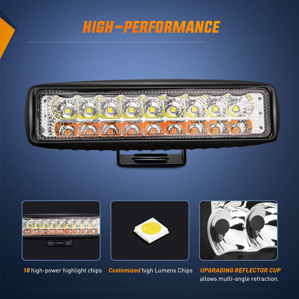 Nilight LED pods waterproof-dustproof aluminum-casing ensures durable use.