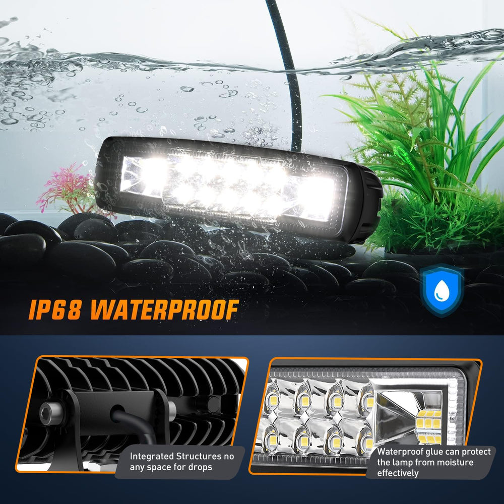 Nilight LED Pods adjustable mounting bracket enables flexible installation.