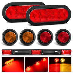 Nilight six-inch oval tail light for trailers provides reliable signaling.