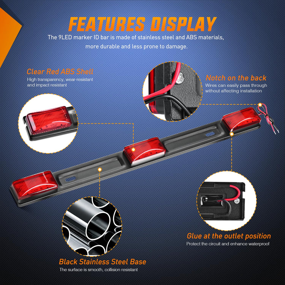 Nilight waterproof seal protects LEDs in all weather conditions.