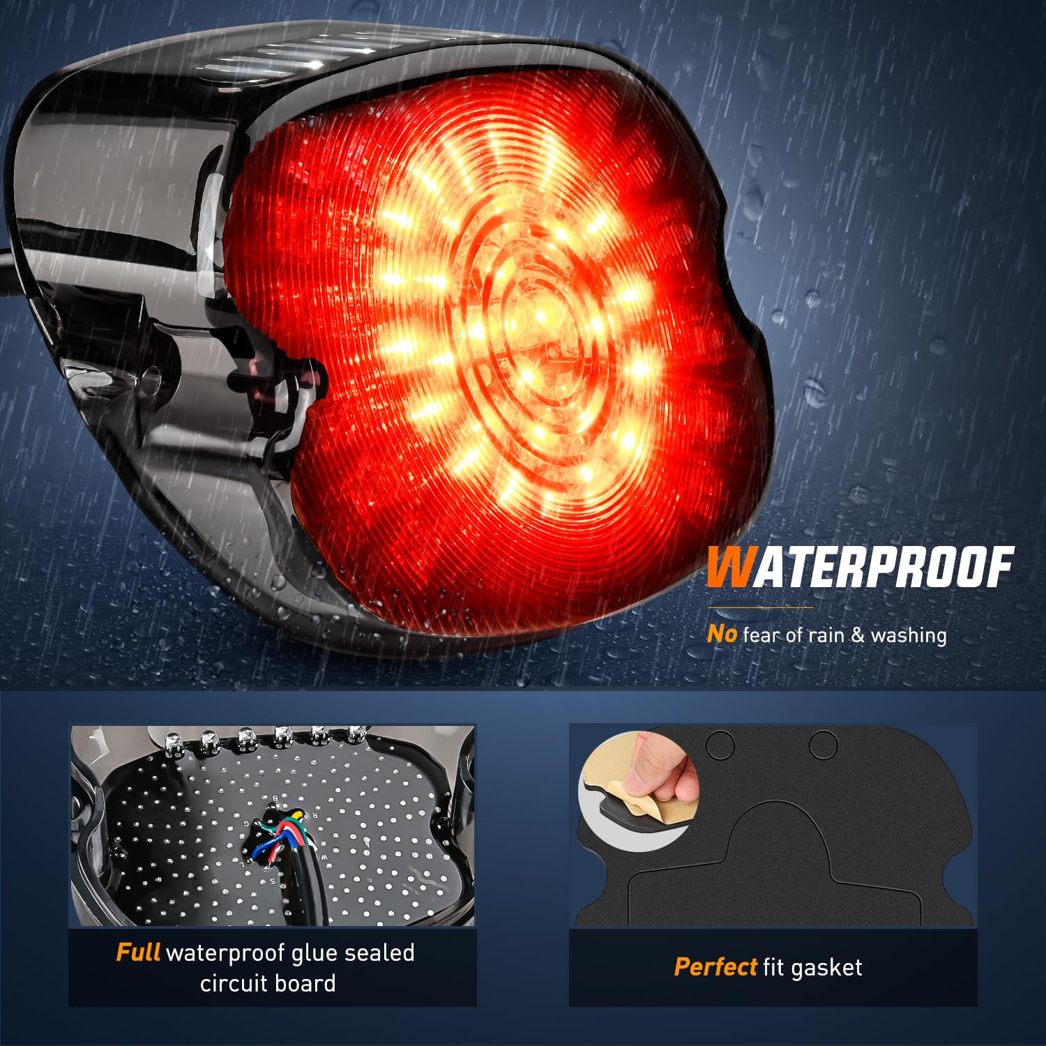 Nilight license plate light integration for clean rear lighting.