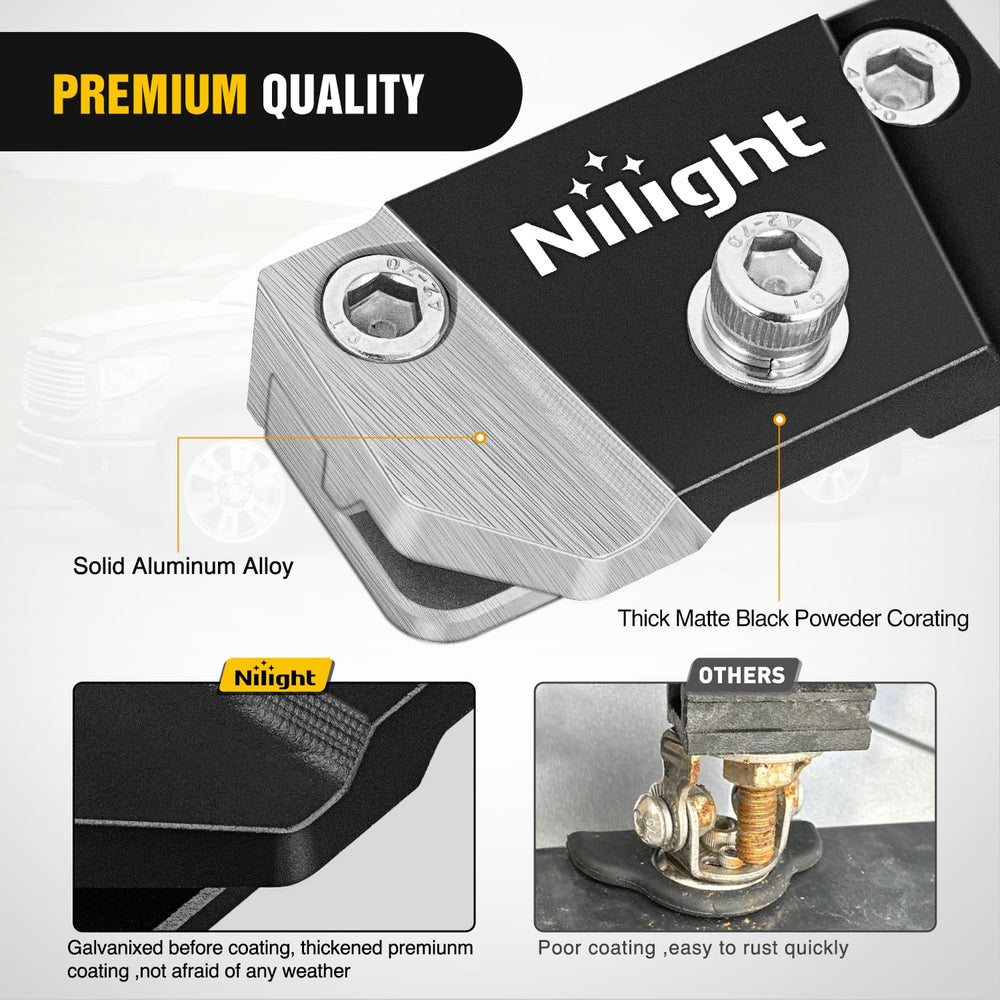 Nilight light-bar mount bracket two-pack for versatile off-road lighting setup