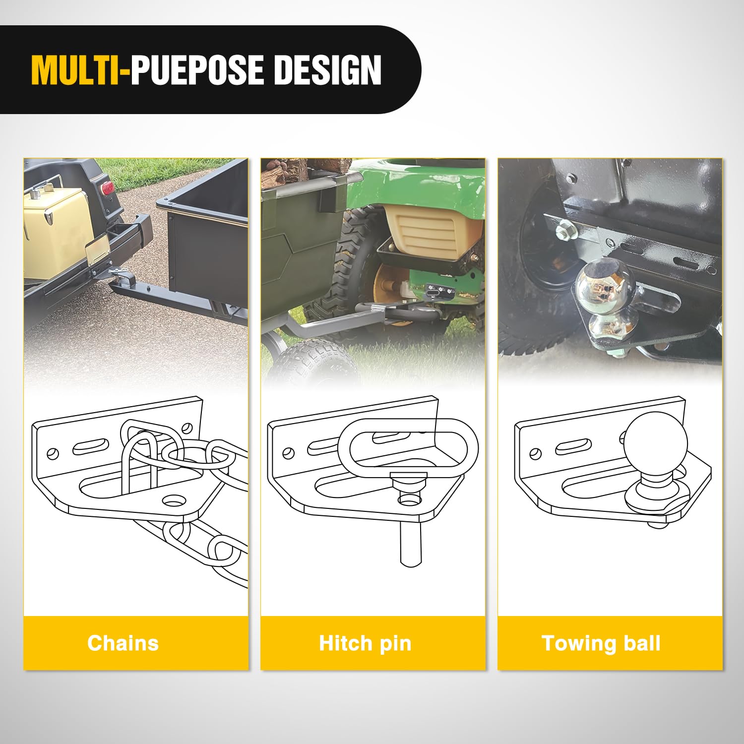 Nilight magnetic towing pin in use delivers strong hold during operation.