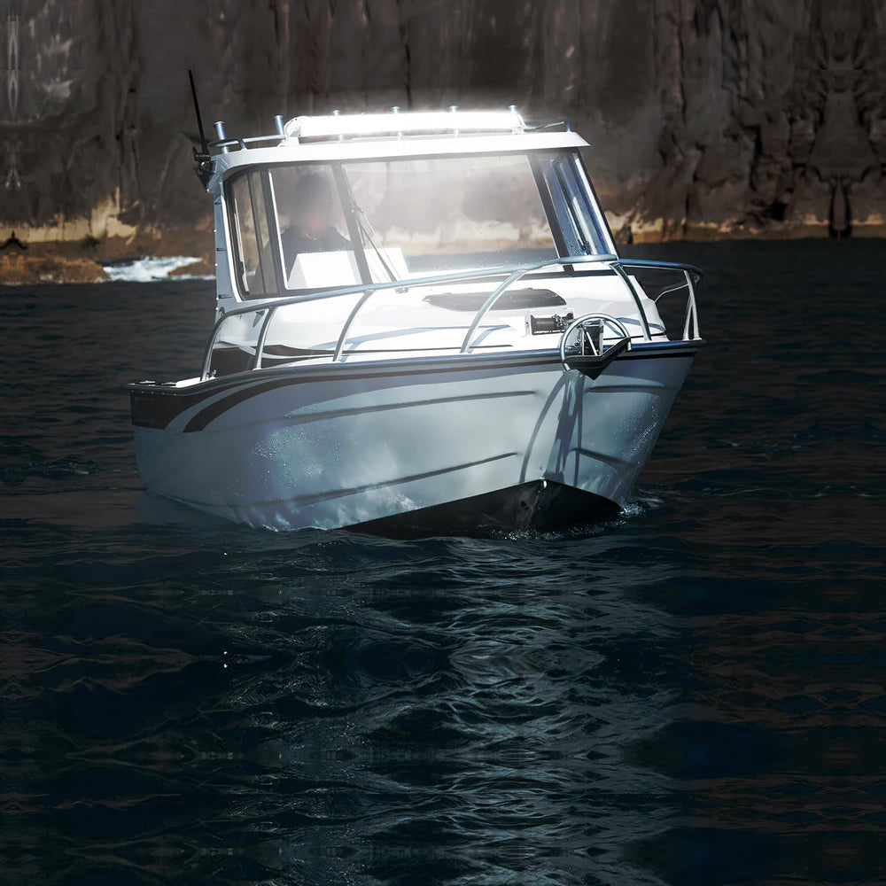 Nilight 52 inch light bar installation shown with 360 degree adjustment
