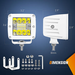 Nilight light pods show 3in white beam for closeup vessel illumination