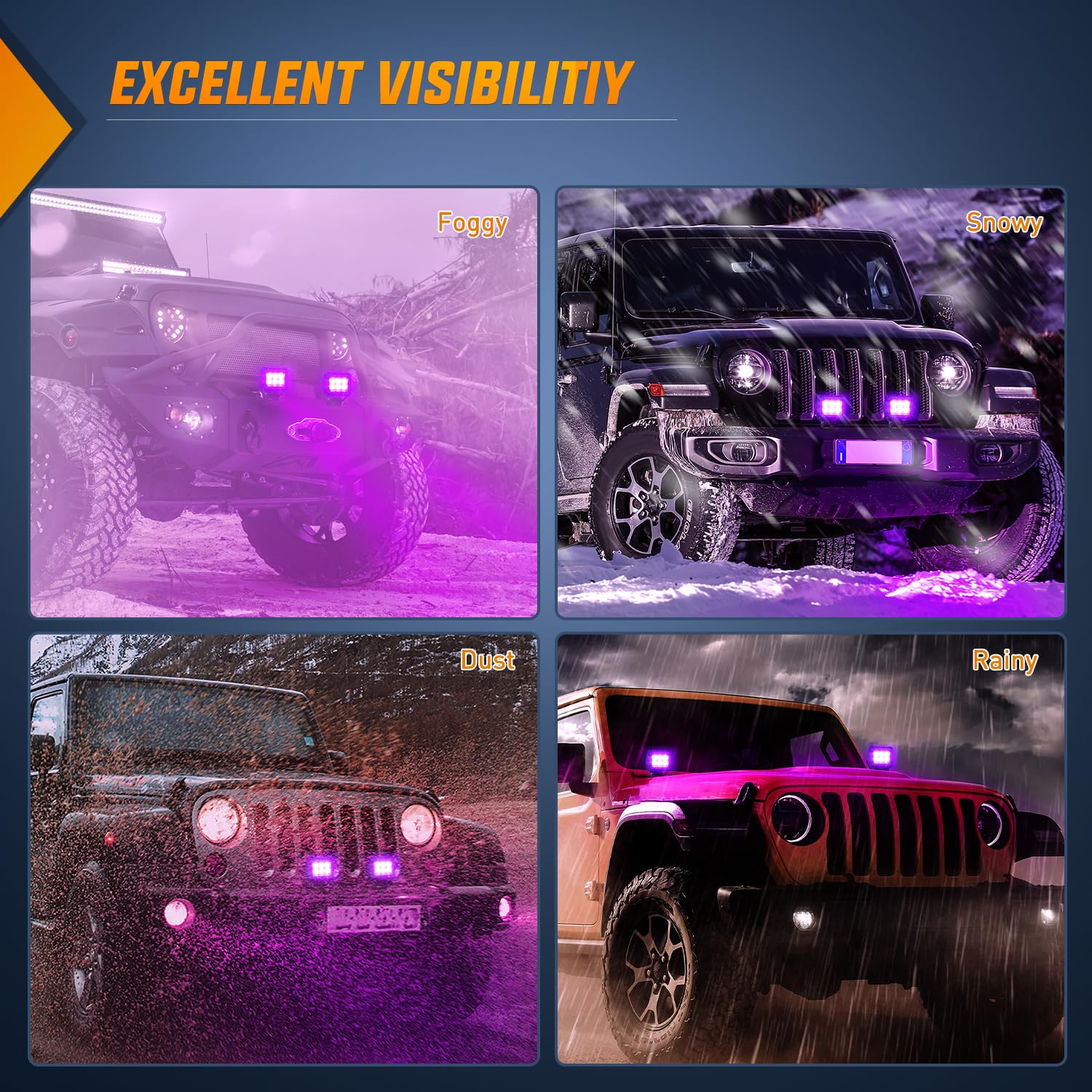 Nilight mounting brackets included simplify vehicle installation