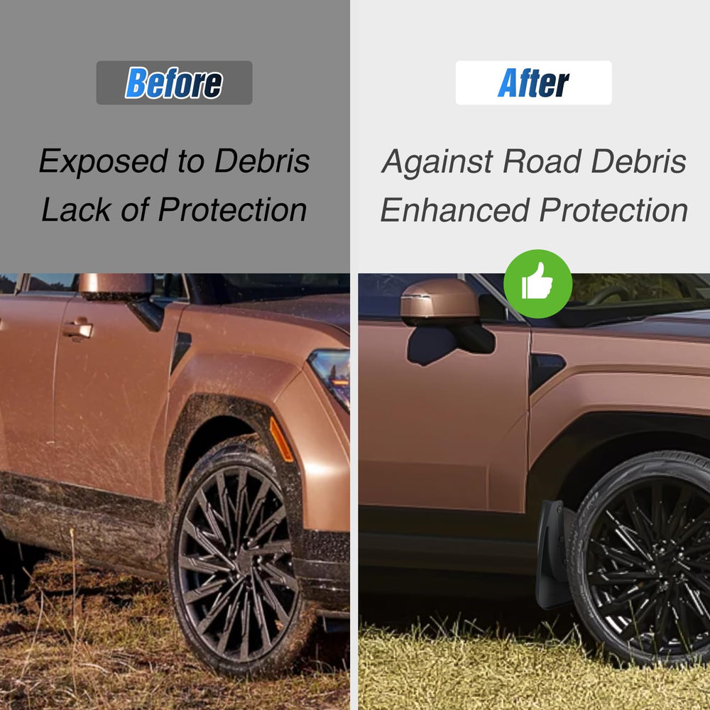 Nilight mud flaps rear set installed on Hyundai Santa Fe