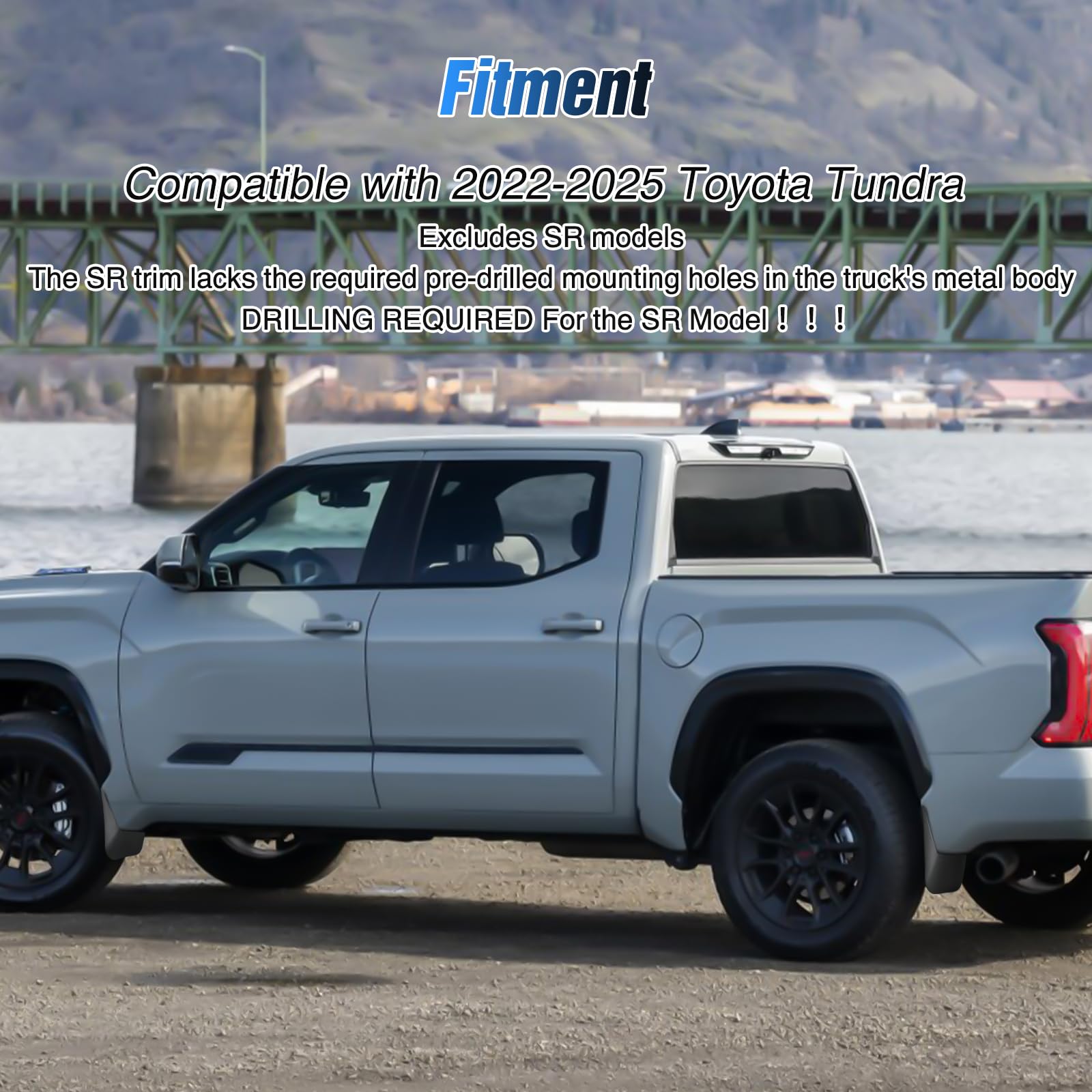 Nilight mud flaps installation view shows screw-in fit