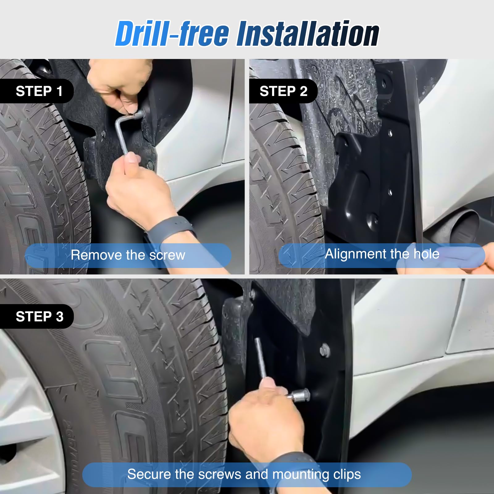 Nilight mud flaps crafted from durable PP+TPO
