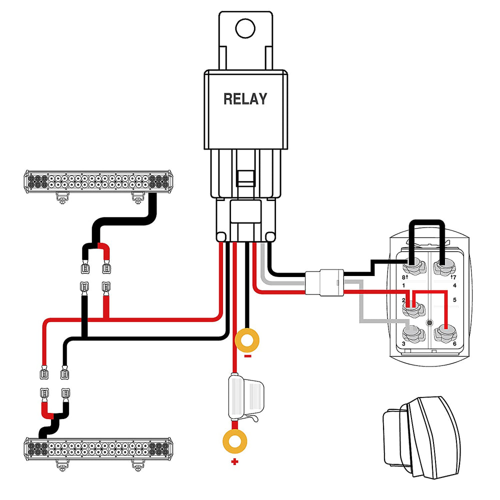 Nilight NI-WA 09 laser-etched 5-pin rocker switch.