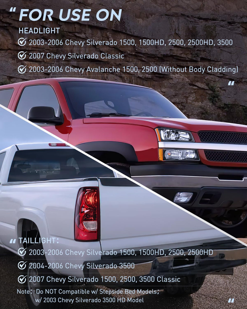 Nilight OE-style appearance maintains the Silverado’s classic look