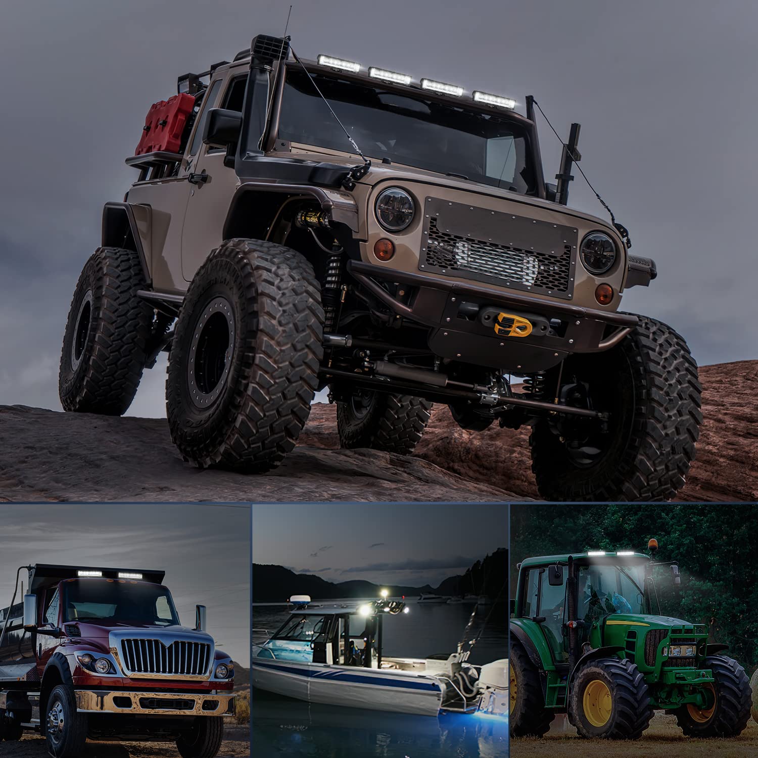 Nilight 60W pods suitable for trucks, ATVs, UTVs and boats.