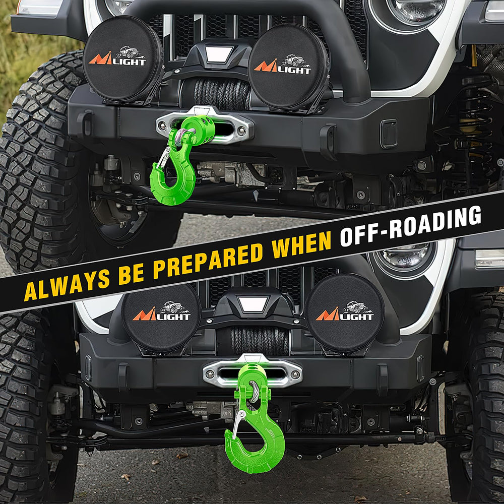 Off road recovery in action with Nilight winch hook set