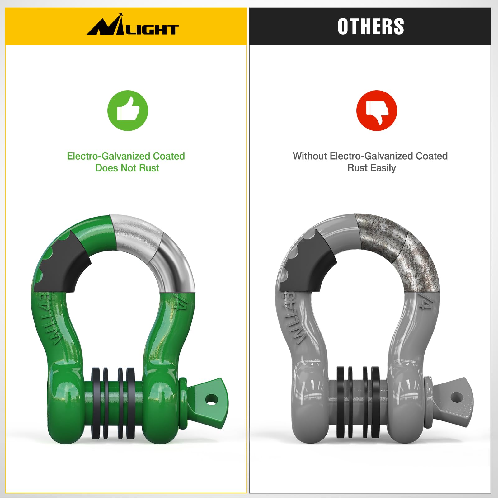 Nilight off-road recovery setup suitable for ATVs, UTVs, trucks, and SUVs.