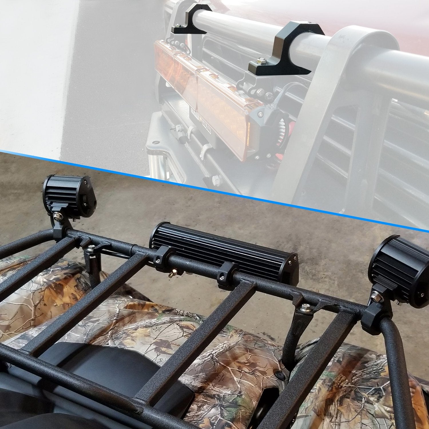 Nilight off-road setup on vehicle with pre-drilled holes for expansion