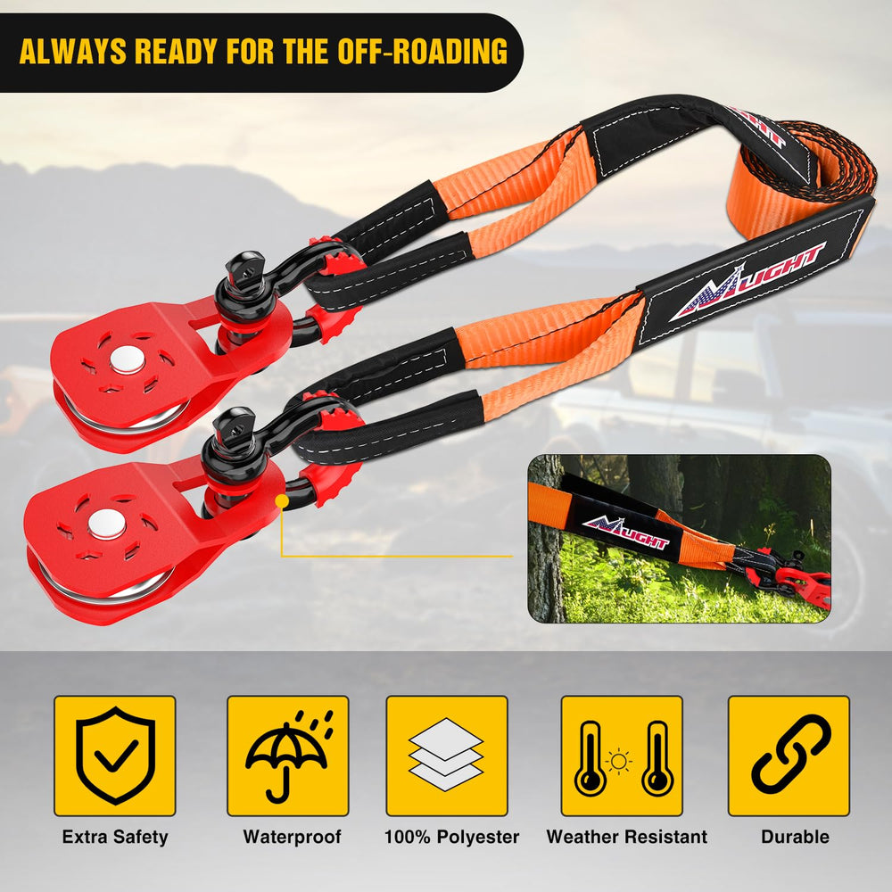 Nilight multi-terrain kit covers mud, snow, and sand recovery scenarios