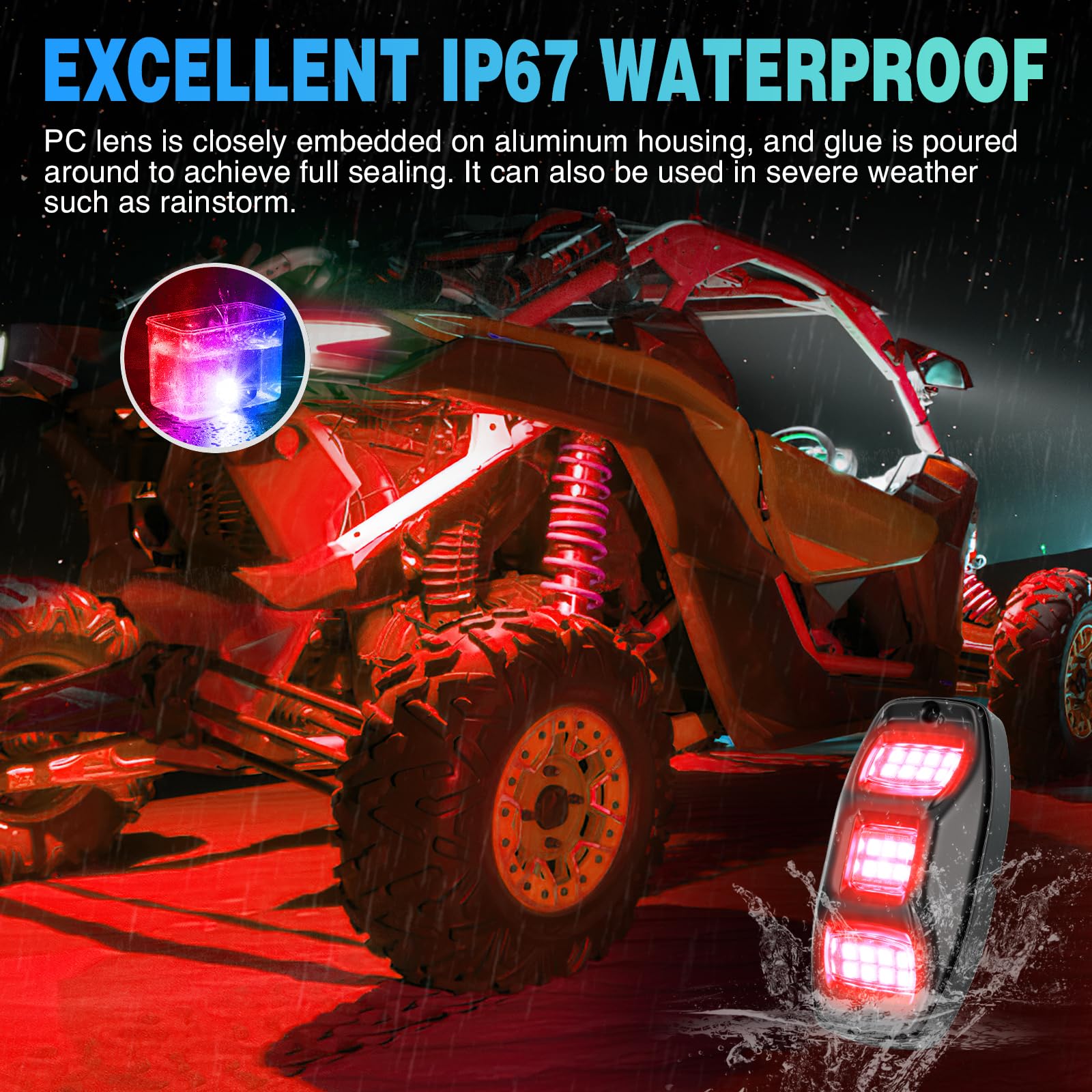 Suitable for ATVs, UTVs, SUVs, trucks, and boats