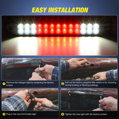 Nilight plug-and-play installation graphic using factory screws