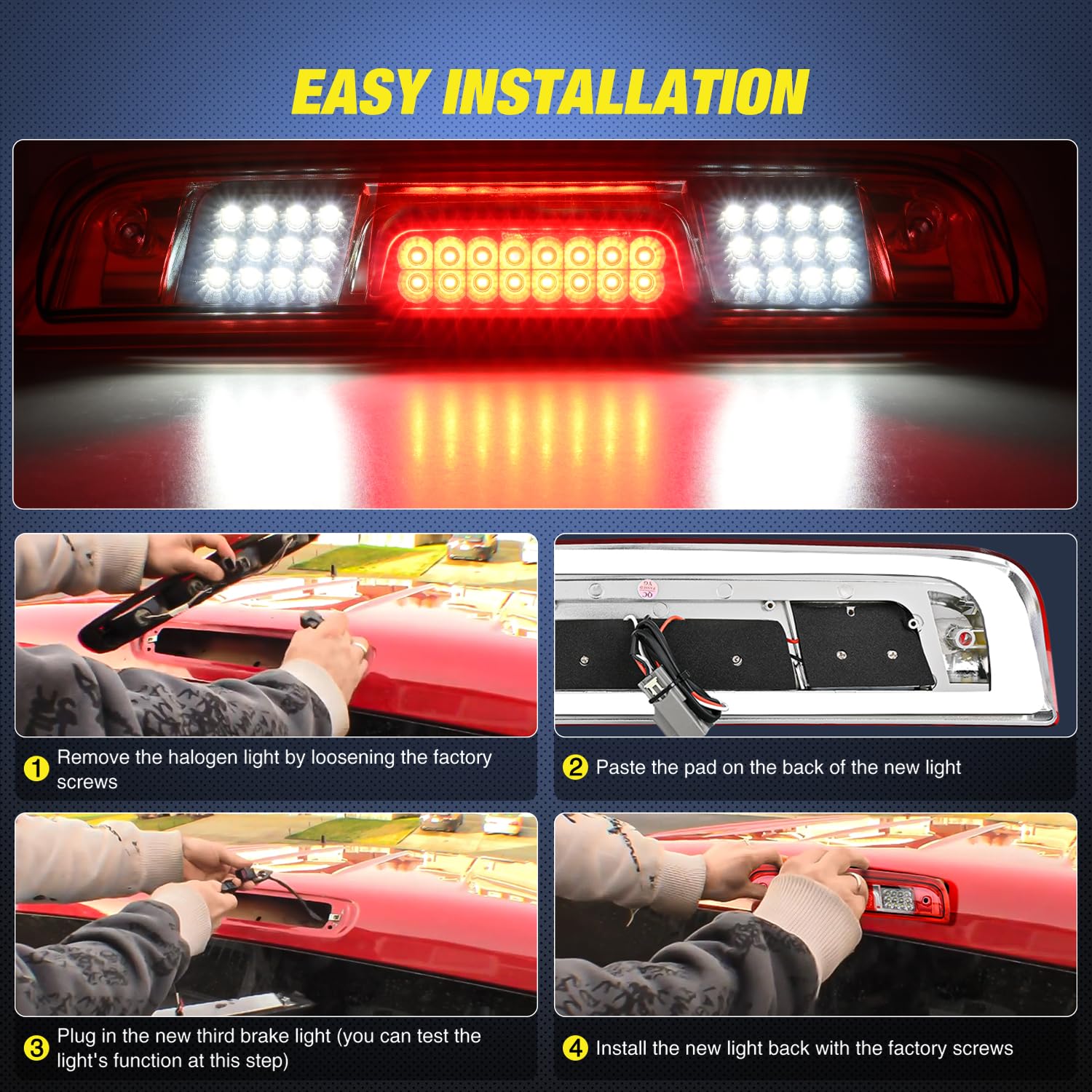 Nilight plug-and-play installation requires no drilling