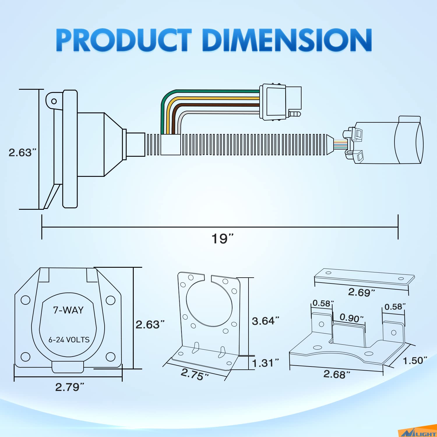 Nilight plug-and-play design minimizes splicing for quick setup.